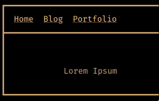 An image of my portfolio, which is as of writing only a blank page with Lorem Ipsum written on it